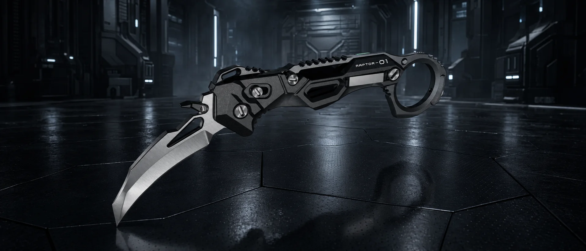 Couteau pliant RAPTOR-01 — personnalisable par gravure laser