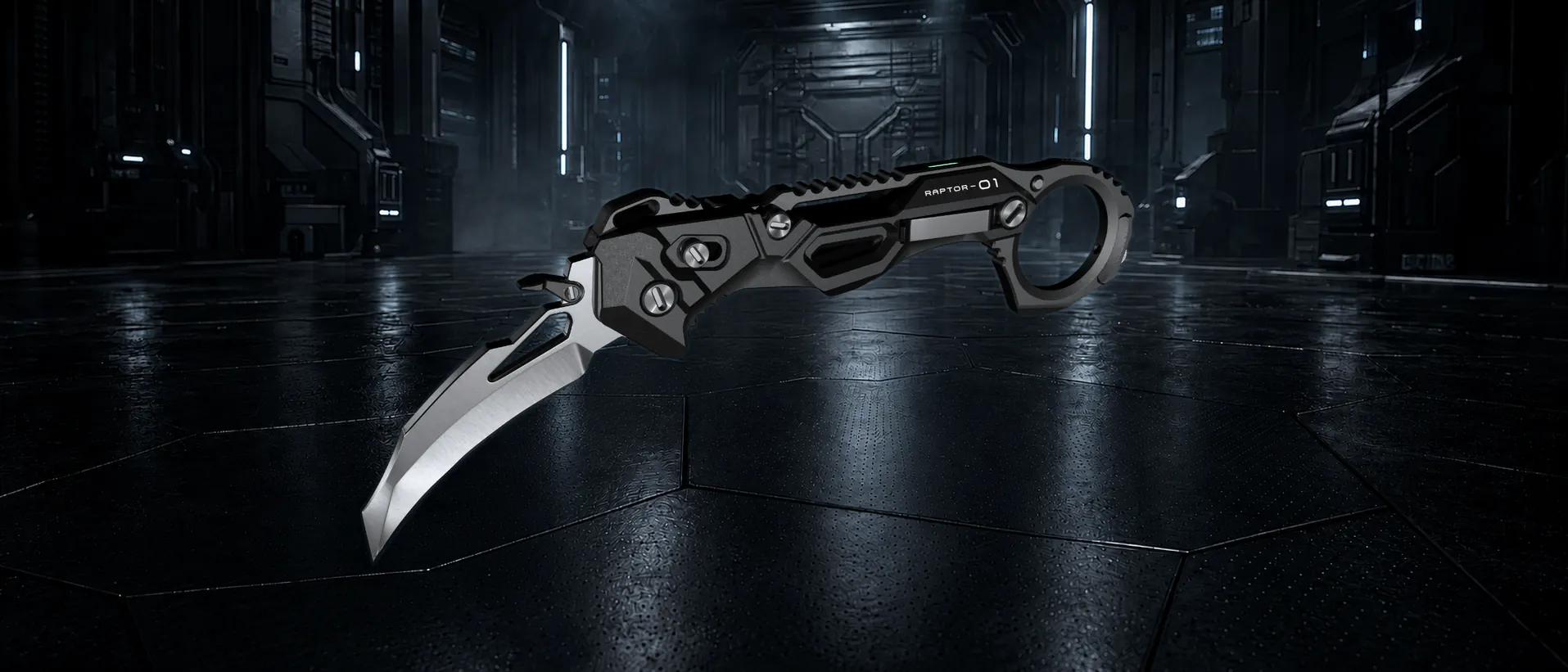 Couteau pliant RAPTOR-01 — personnalisable par gravure laser